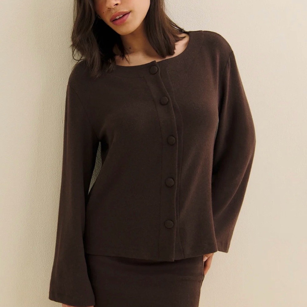 Reformation Button Up Sweater